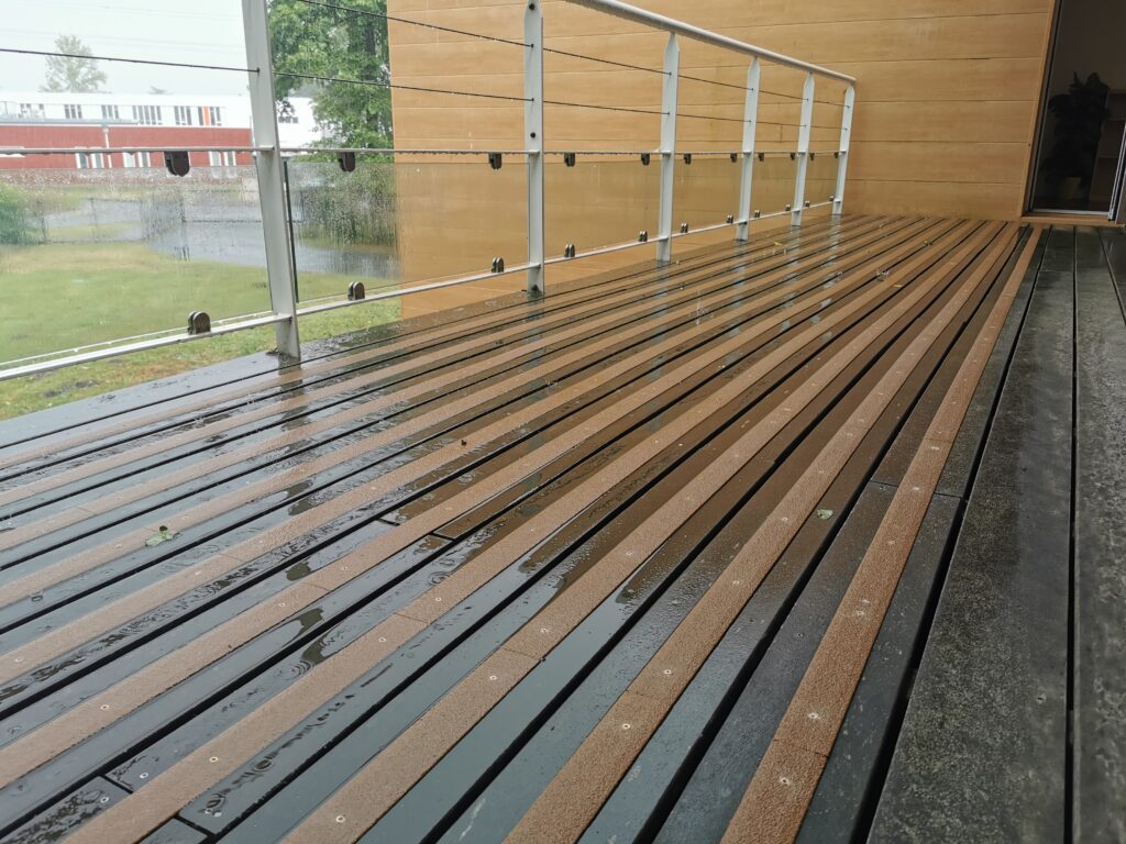 Terrasse antidérapante