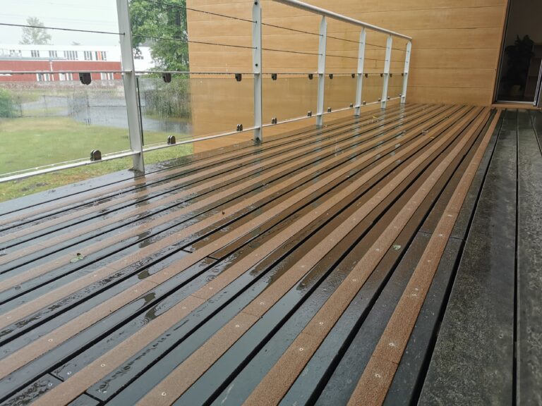 Terrasse antidérapante